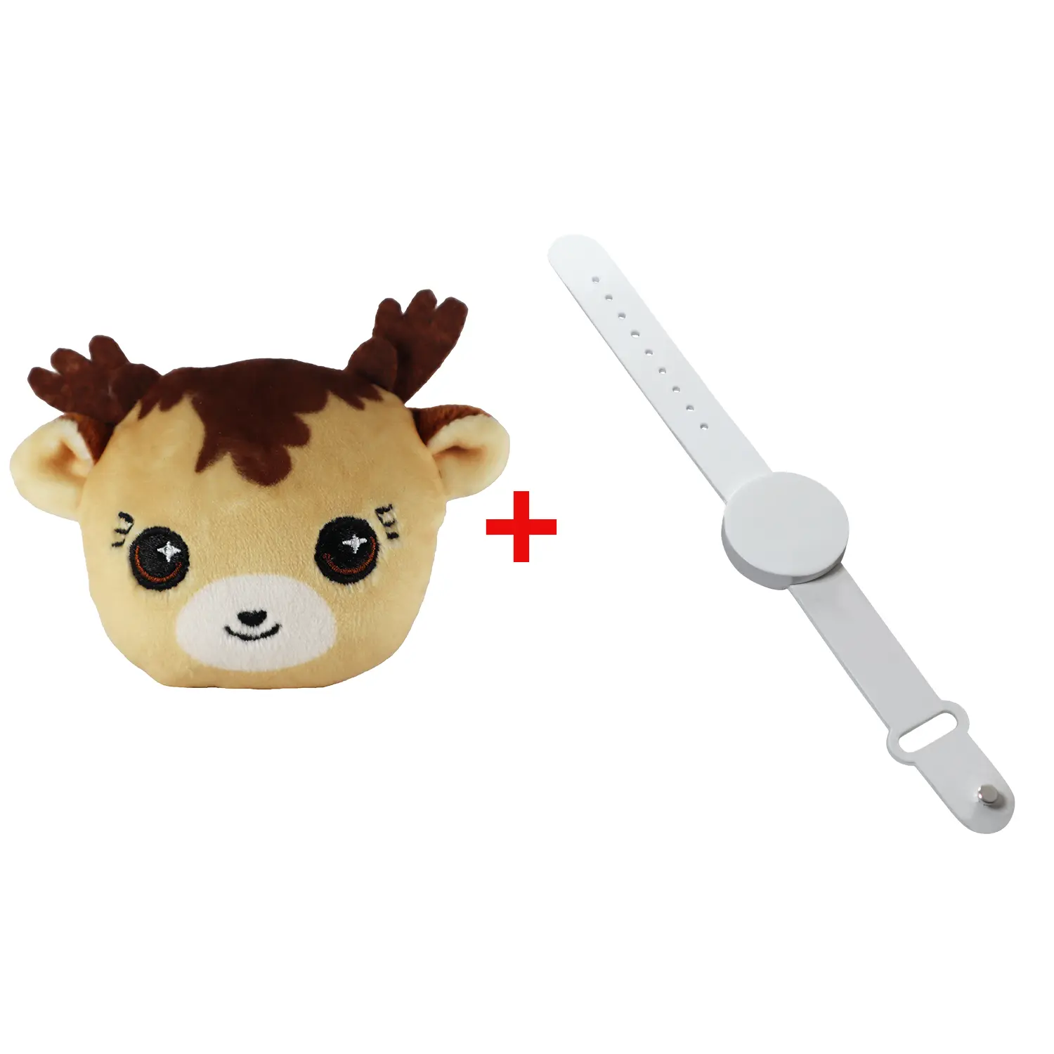 MagniPals Faith the Deer Magnetic Plush Toy with White Magnetic Wristband Starter Kit - Customizable, Wearable 2.5” Collectible for Kids and Plush Collectors, Ultimate Plush - Fidget Toy Combo