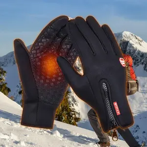 Gloves - Touch Screen Windproof, Warm & Adjustable.Adjustable Touchscreen Gloves Windproof Warm Protection for Outdoor Running Cycling Fishing Skiing Activities Cold Weather Comfortable Fit All  Perfect for Outdoor Running, Cycling, Fishing, Skiing & More