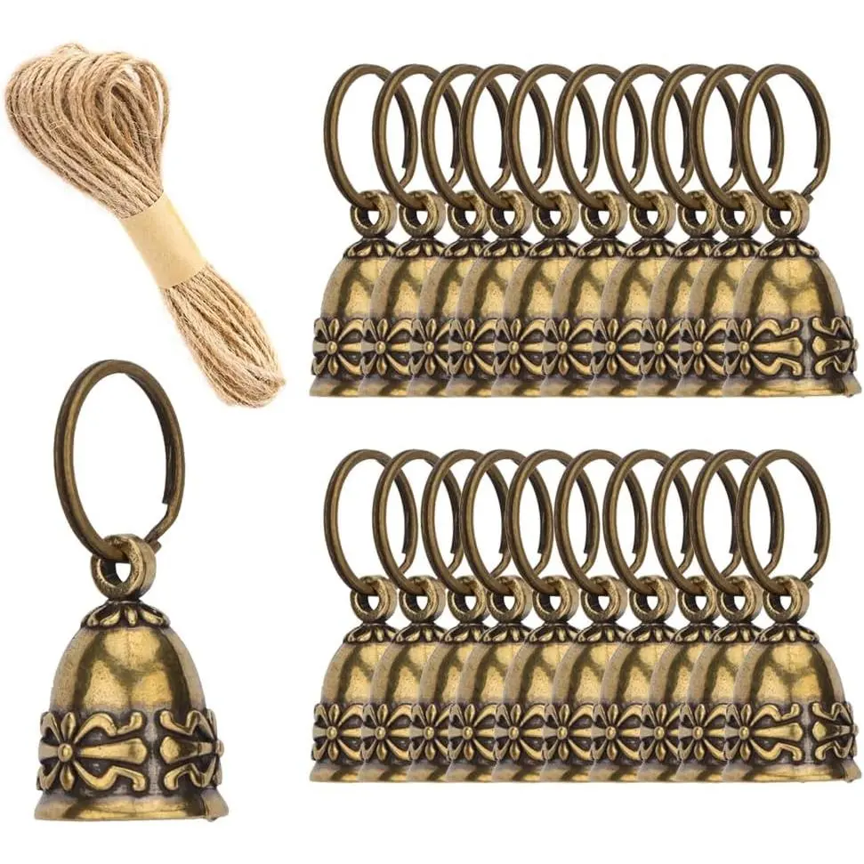 20 count Pure Copper Bells  Small Bells for Crafts, Wind Chimes for , Door Bells or Decoration Bells for Wedding Decorations, Christmas Decorations