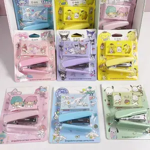 Cute Cartoon Stapler Set Multi functional Small Portable Stapler Stationery