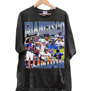Vintage 90s Graphic Style Francisco Lindor TShirt - Francisco Lindor Hoodie - Retro American Baseball Tee For Man and Woman Unisex T-Shirt