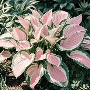 800pcs Pink & Green Flower Seeds – Soft Bicolor Shade Plant, Rare Foliage for Garden Borders & Patio Pots