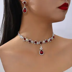 Bridal Jewelry Set, Jewelry Set for Women, Necklace Dangle Earrings Bracelet Set