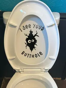 Am's sassy tees/ toilet stickers/ design for toilet lid.