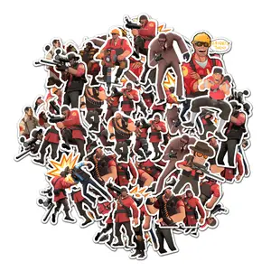 Team Fortress Pack 20 PCS Stickers Game Funny Graphic Waterproof Stickers Pack, Decorative Car Wall Bottle PC Book Vinyl Stickers Decal
