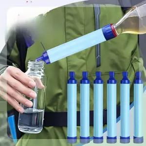 2025 Outdoor Portable Water Filter, Straw Water Filter, Emergency Survival Water Purifier for Prepper Emergency Equipment Hiking Camping, Straw Filter, Outdoor Activities Camping  Travel Accessory,  Household Items HOT
