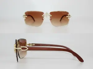 Flooded Cross Iced Out Luxury Sunglasses