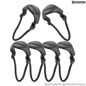PZL Positive Grip Zipper Pulls (Pack of 6) (Large)