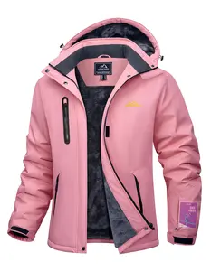 MAGCOMSEN Women's Winter Coats Waterproof Insulated Snow Ski Jacket Hood Fleece Lined Warm Mountain Snowboarding Windbreaker