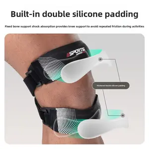 Sports patella with basketball pressure knee pads outdoor running fitness shock absorption adjustable protective gear