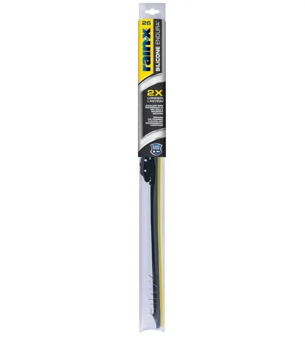 26 Inch Silicone Windshield Wiper Blade, Long-Lasting All-Weather Replacement Wiper with Durable Silicone Rubber Squeegee