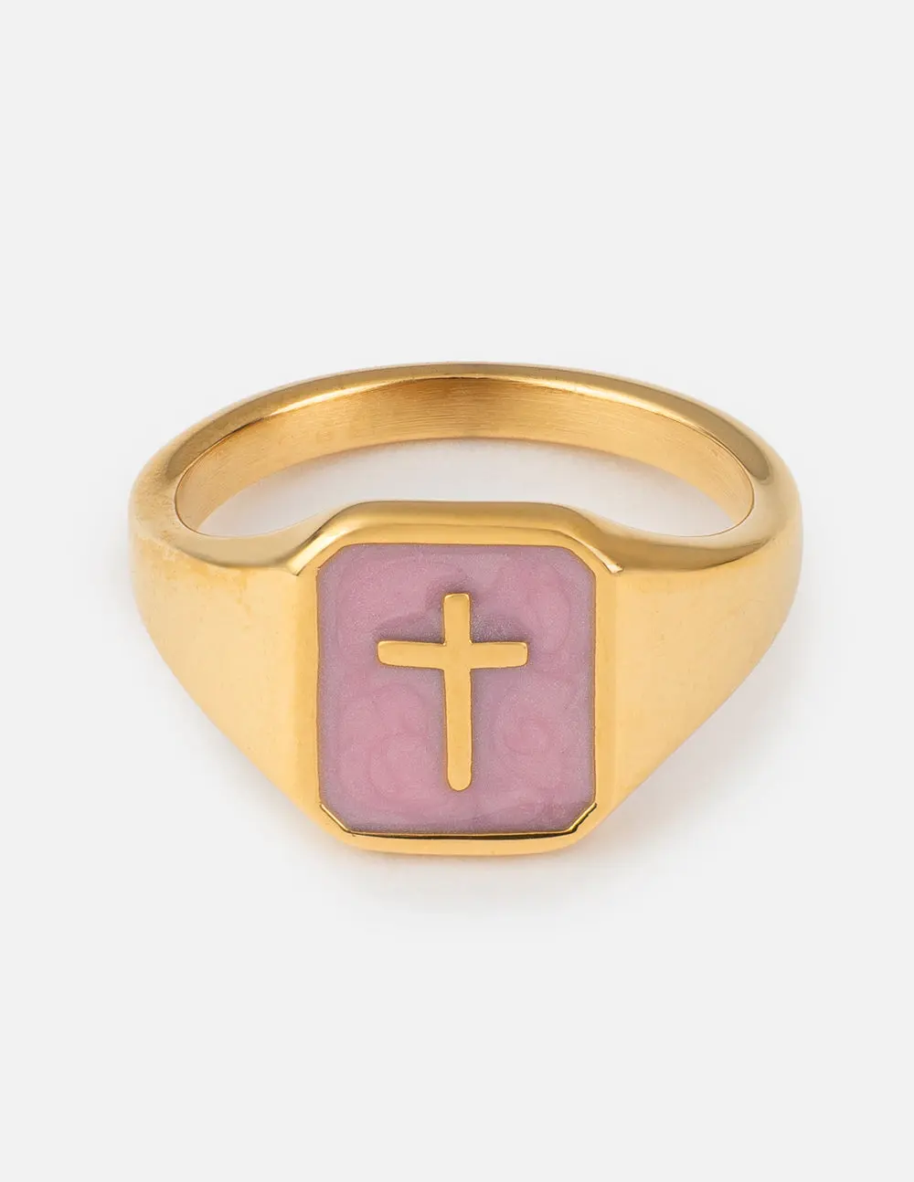 Lilac Enamel Cross Ring Lilac Enamel Cross Ring