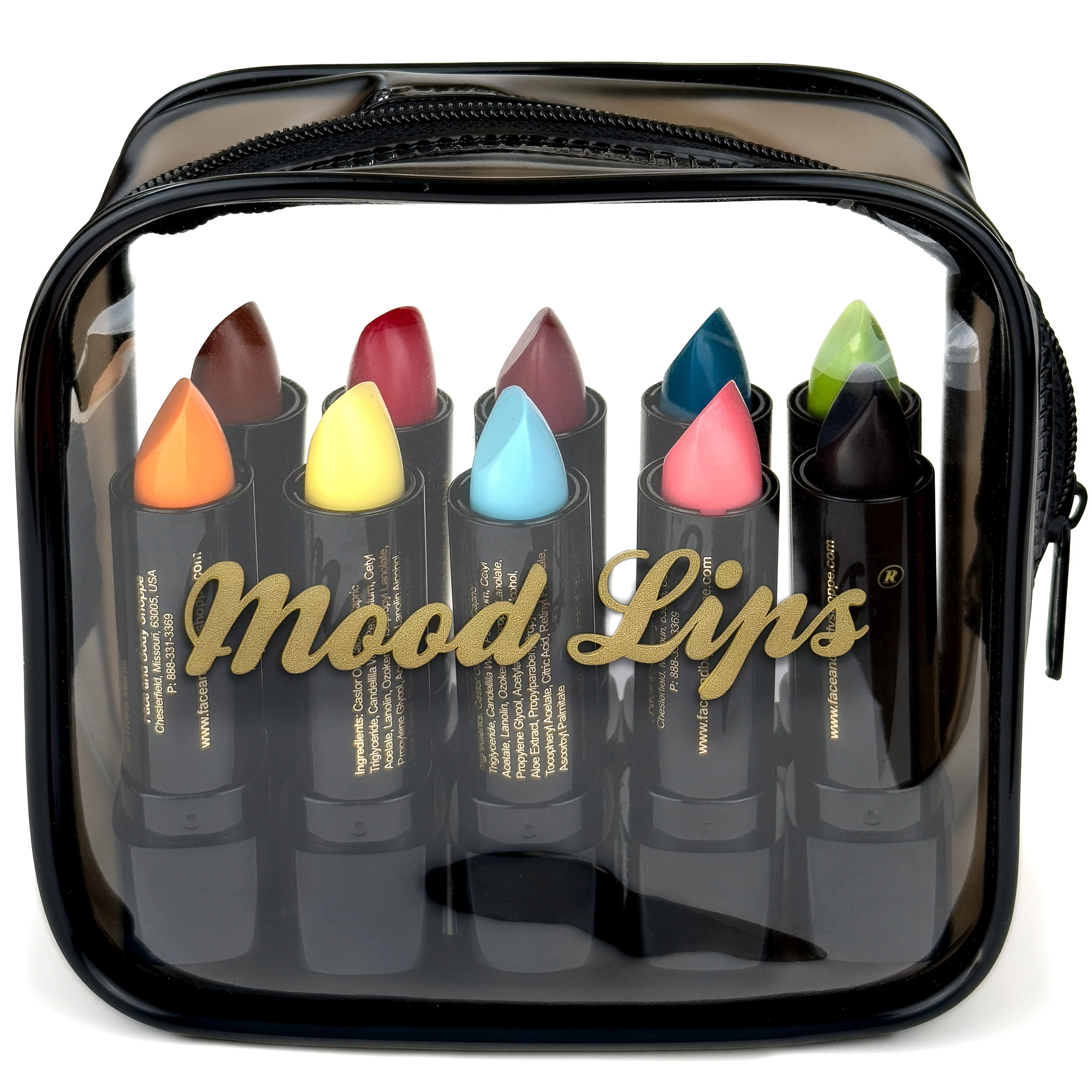 Mood Lips Complete Color Changing Lipstick 10 Pack Set