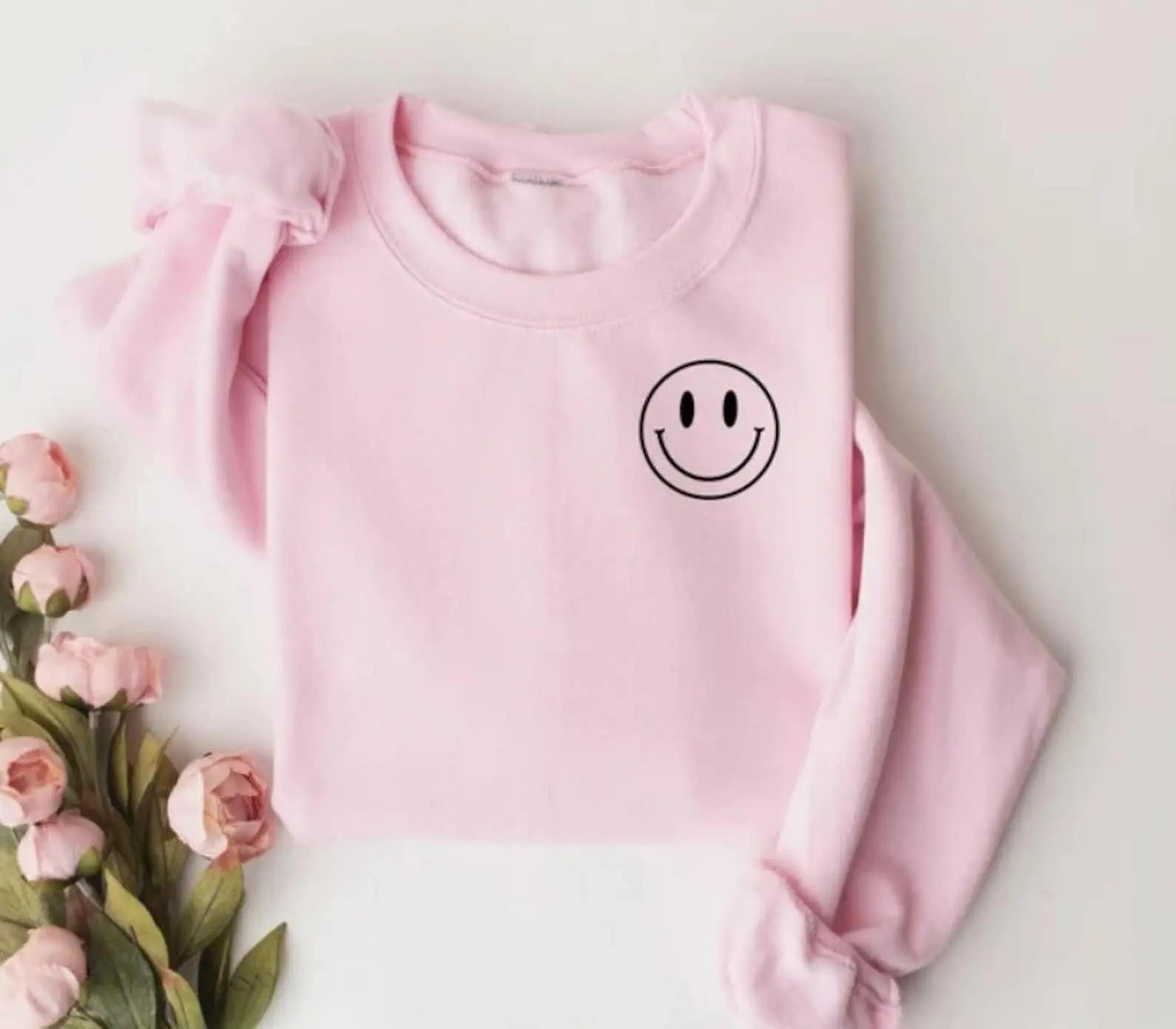Happy Face Sweater Hoodie Tshirt, Fun Shirt, Gift for Women and Men, Family, Bestfriend