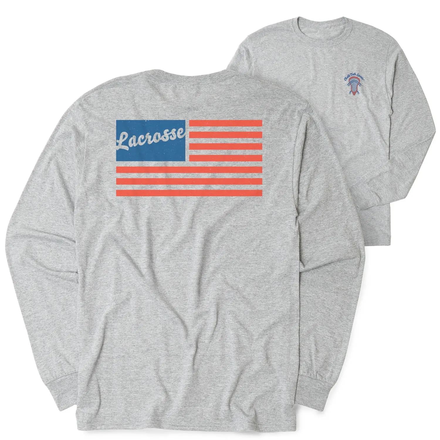Lacrosse Tshirt Long Sleeve - Freedom Play Lacrosse (Back Design)