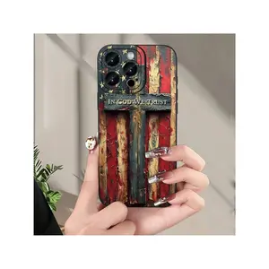 A Popular Creative Cross-Pattern Phone Case, Compatible With Iphone 16/15/14/13/12/11/XS/XR/X/7/8 Plus/Pro/Max/Mini - A Stylish Design Suitable For Everyone, Perfect As A Gift For Friends, Family, Boyfriends, Or Girlfriends.