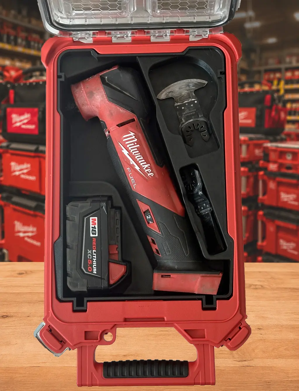 Insert for Milwaukee M18 FUEL Multi-Tool 2836-20 | Holds M18 Battery, Blades & Accessories | Fits Milwaukee PACKOUT 48-22-8435 | Insert Only