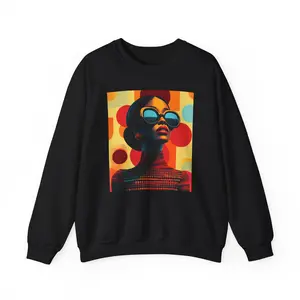 Shaded Beauty Unisex Sweatshirt | Black Woman Shirt | Black Girl Sweater | Afro Woman Art | Brown Skin Girls | African American Gifts