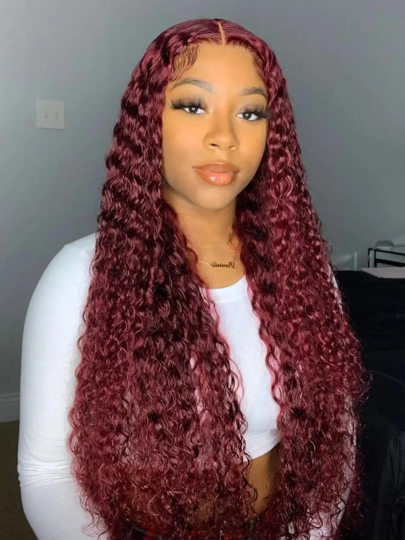 26 Inch Water Wave Lace Front Wigs for Women, Gorgeous Fluffy without Bangs, Synthetic Heat Resistant Lace Front Wigs, Lace Frontal Wigs for Party, Daily Use, Water Wavy Wig, Fashion Fluffy Wigs
