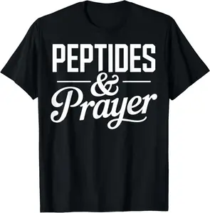 Peptides and Prayer Christian Fitness T-Shirt