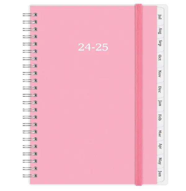 2024-2025 from July 2024 to June 2025, Weekly Monthly Academic Planner 2024-2025, 5.5 '' x 8.3''