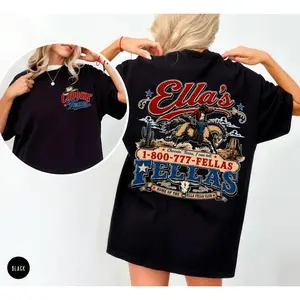 Western Rodeo Tee, Vintage Cowgirl Concert Shirt, Southern Country Graphic Oversized Tee