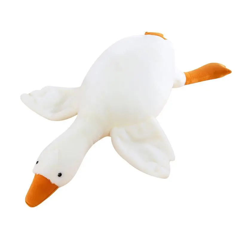 Cute White Goose Pillow Plush Toy - Stuffed Animal, Plushies toys, Duck-Shaped Design, Ideal for Gifts, Easter Gift for Girls, Gifts for Any Occasion