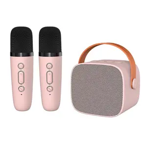 Dual Microphone Wireless Bluetooth Speaker Portable Mini Microphone Speaker