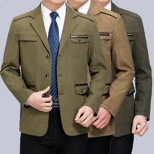 Mens Casual Pocket Top For Middle-aged And Young Adults