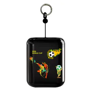 Mini 5000mAh Power Bank 22.5W Fast Charge With LED Light & Type-C Charging for Soccer Fans Phone & Smartphone.Portable Charger perfect for On-the-go Use