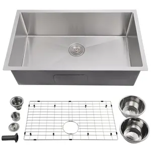 GARVEE Discover the GARVEE 30 & 32 Inch Kitchen Sinks: Premium 16 Gauge Stainless Steel, Single Bowl Undermount Design, Easy Drainage, Low Noise Operation, and Effortless Cleaning for Your Modern Kitchen.