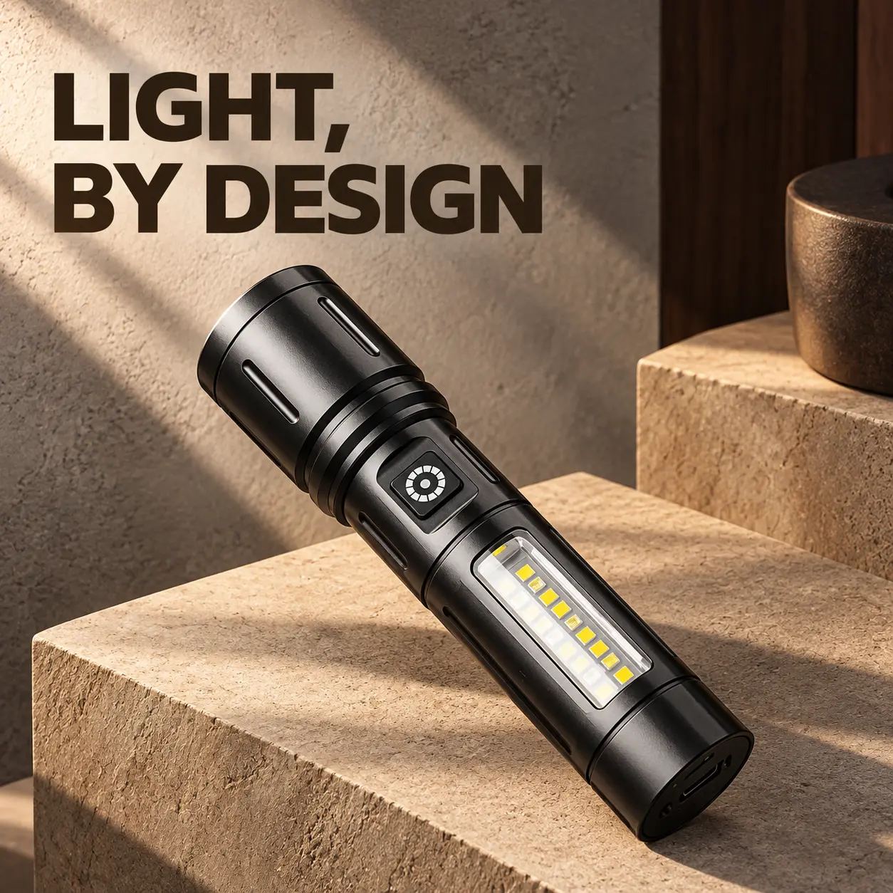 $12.99 MSRP  Rechargeable Flashlight  | 6 Beam Modes • USB-C • Multi-Light（2PC）