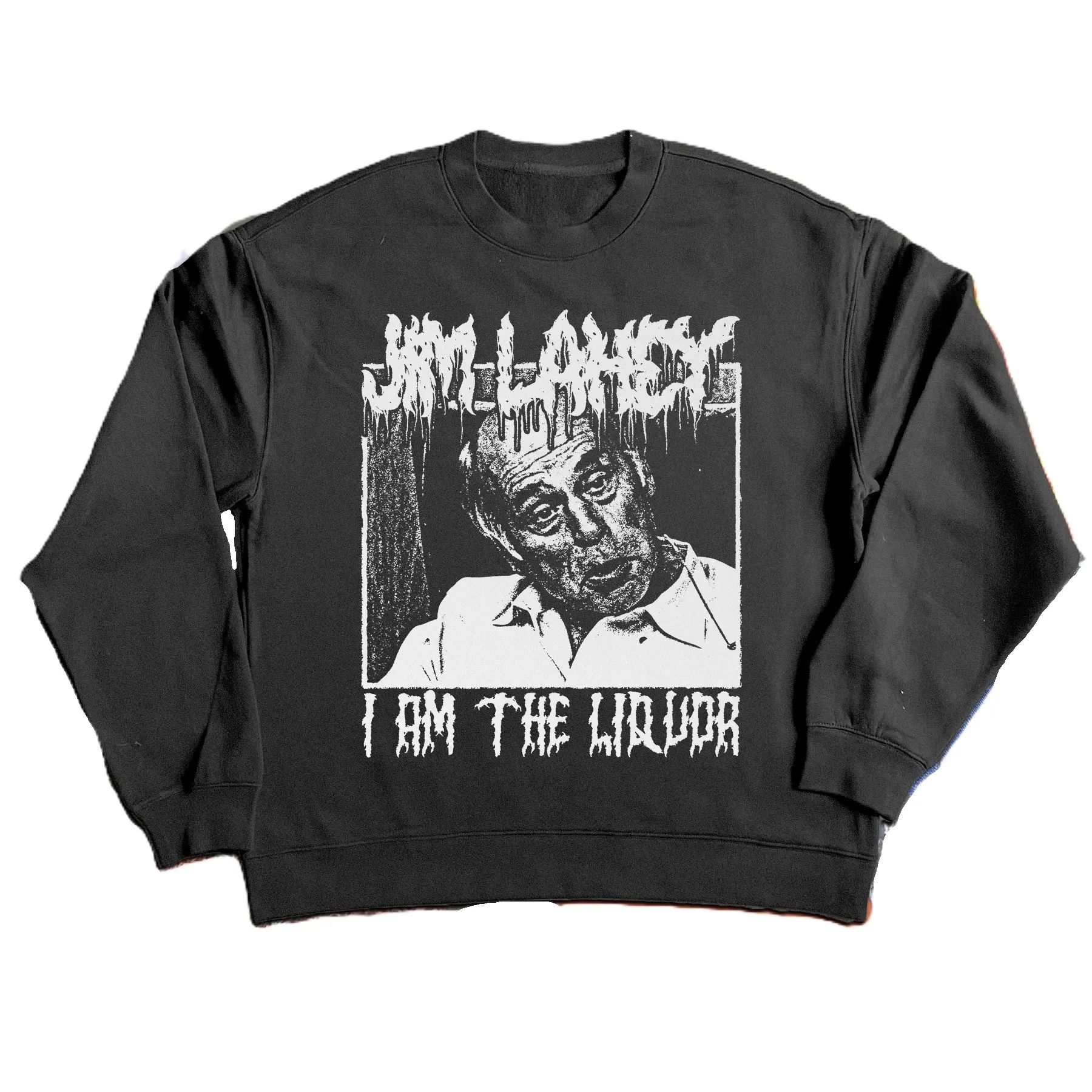 'MR. LAHEY' DEATH METAL BLACK CREWNECK SWEATSHIRT