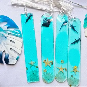 Beach Themed Bookmarks with Shells and Starfish