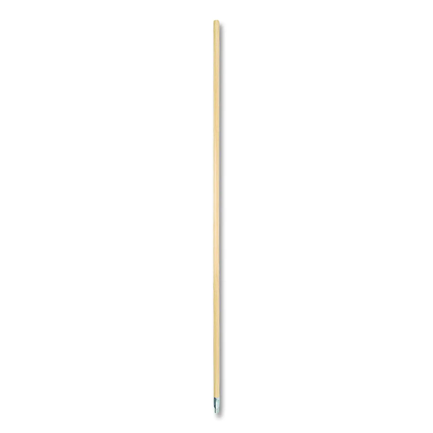 Metal Tip Threaded Hardwood Broom Handle 0.94" dia x 60" Natural BWK136