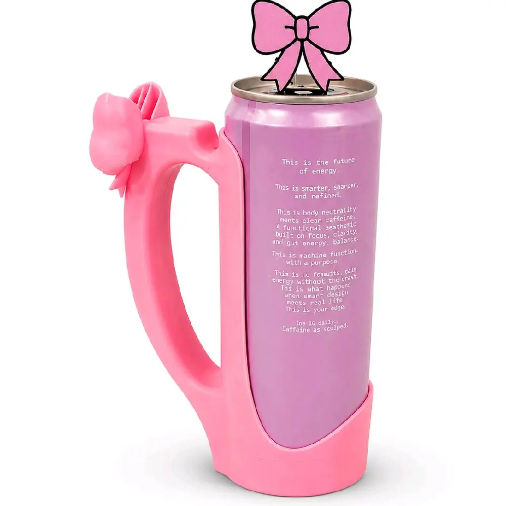 Can Holder with Straw Decoration