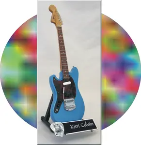 KURT COBAIN Miniature Guitar JAGSTANG from NIRVANA with Guitar Pick
