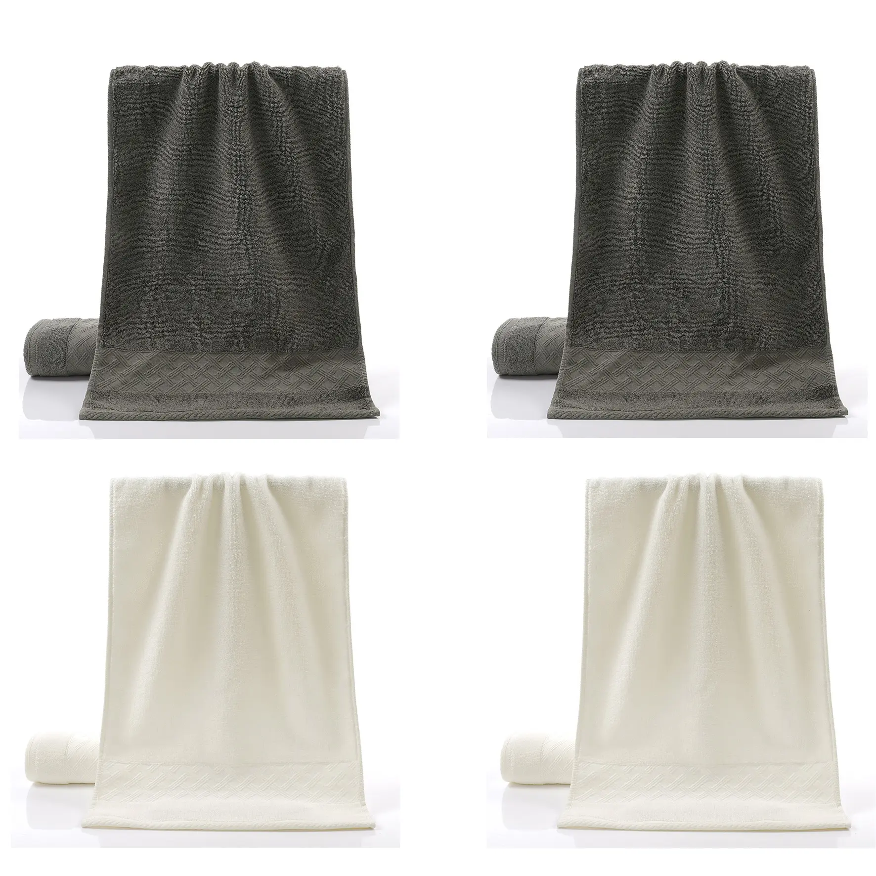2 pcs grey+2 pcs beige