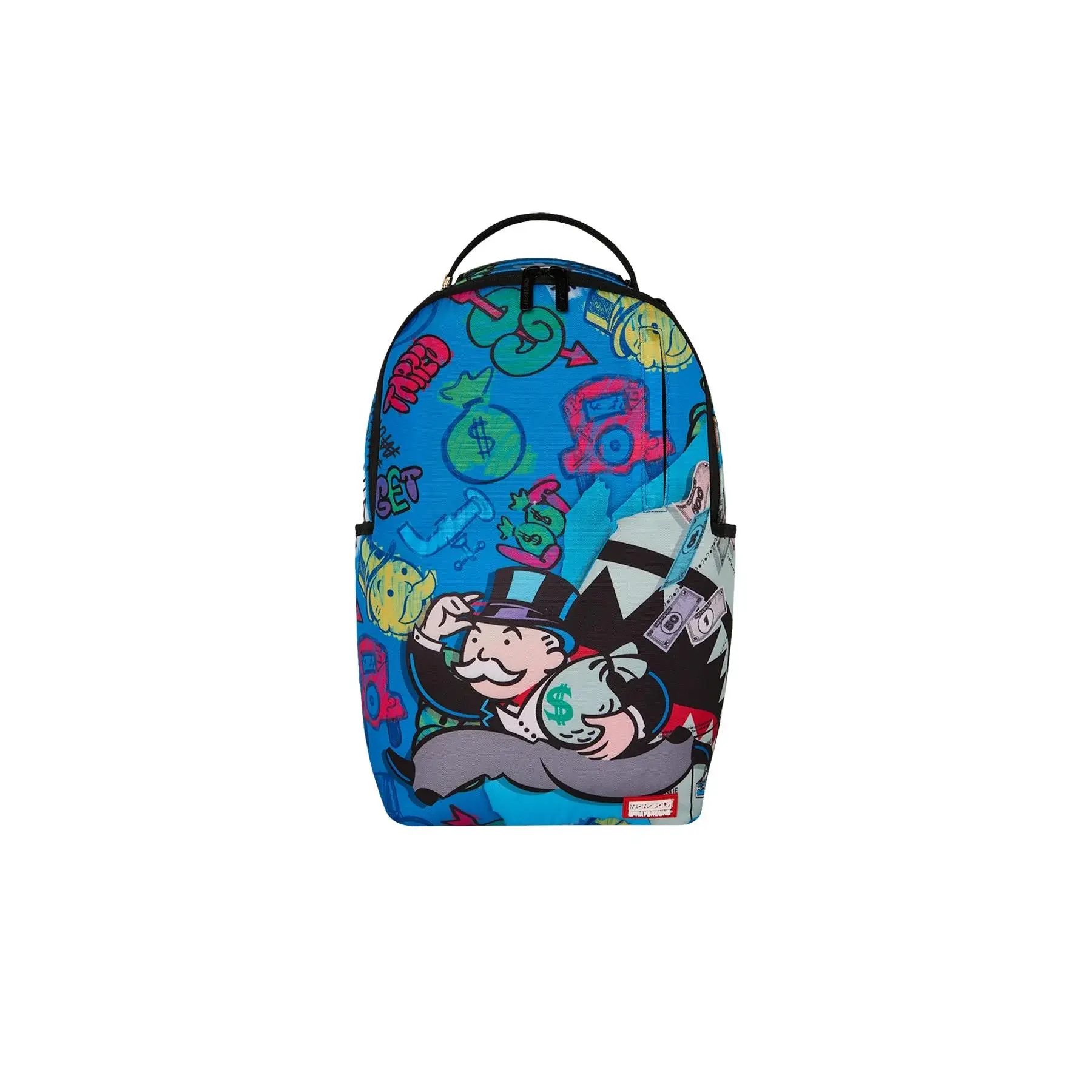 Sprayground Monopoly Blue Tear Through Backpack