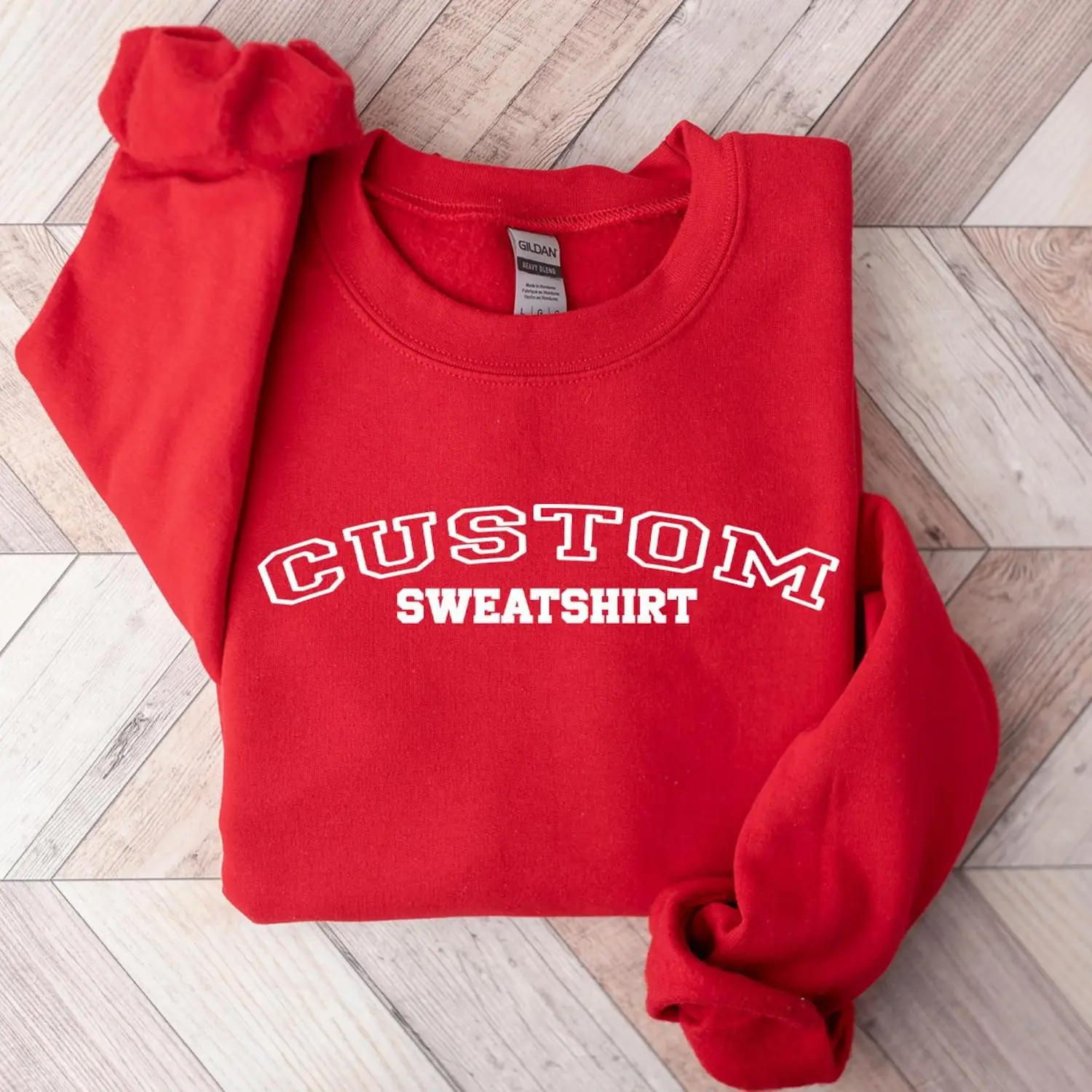 Custom College Sweatshirt, Varsity Letters Crewneck, Personalized University Sweat, Custom Shirt, Custom Text Sweater, Custom Design Uni Tee CZ