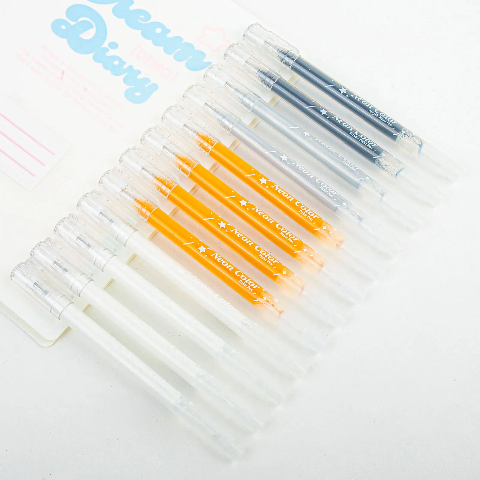 12pcs(gold, silver, white , black)