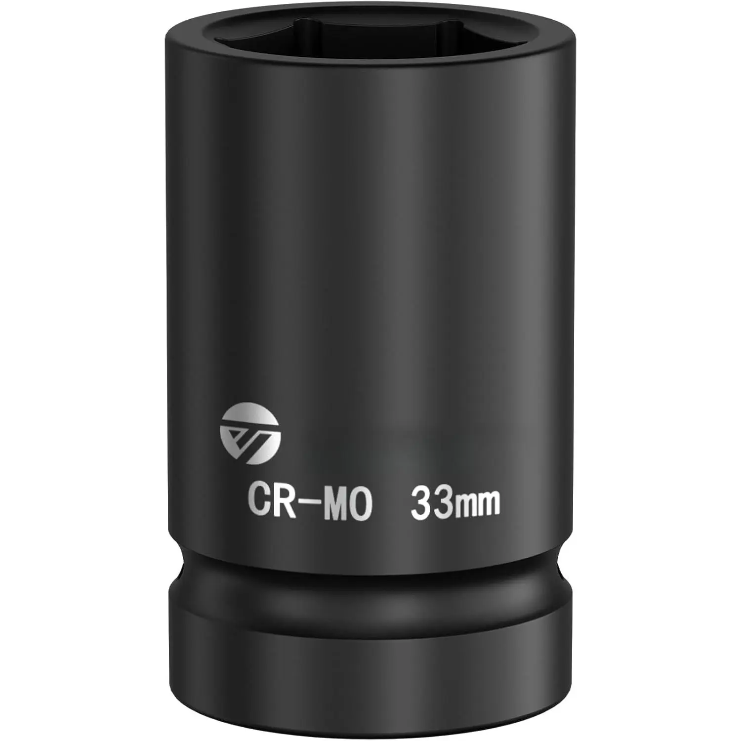 MO,17/19/21/22/24/27/30/32/34/36/38/41/46/50/55mm Impact Socket 1" Drive, Deep 6 Point Design, CR-MO, ANSI Certified, Heavy Duty 33mm Socket 1 Inch Drive for Truck, Bus, Trailer & Farm Machinery Maintenance