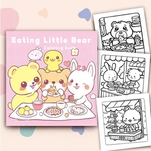 Cute Animal Pattern Coloring Book, 1 Count 30 Pages Animal Themed Coloring Book, DIY Painting Supplies for Adults & Teens, Christmas Gift