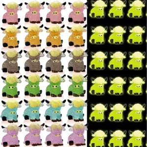 60 count Mini Highland Cow Figurines - Glitter Cute Statues, Handmade  Sculpture Ornaments for Home, Bathroom, Kitchen, Garden, Office Desk Decorations