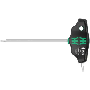 WERA 05023371001 467 TX HF 10 X 100 MM T-HANDLE TORX DRIVER WITH HOLDING FUNCTION