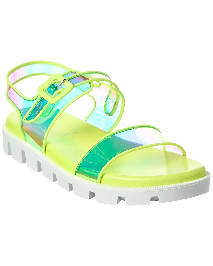 Christian Louboutin Duniss Cool Vinyl & Leather Sandal