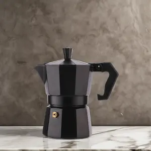 Octagonal Aluminum Coffee Pot, Durable Design, Easy Brewing, Perfect for Home Use & Daily Coffee Lovers, Ideal Kitchen Appliance