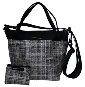 The Totini Modern Black Crossbody Tote   SHIPPING included