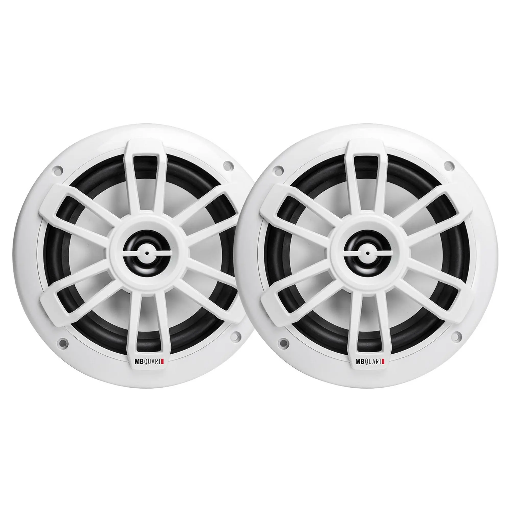 MB Quart NF1-116 Nautic Series Marine Coaxial Speakers, Pair, 6.5 Inches, White