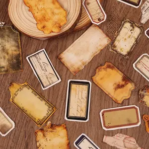 Vintage Label Paper, 1 Set Self-adhesive Sticker, Sticker Packs, Scrapbooking Supplies, Scrapbook Materials, Junk Journal Kits, Crafts, Watercolor Art, Gift Decoration